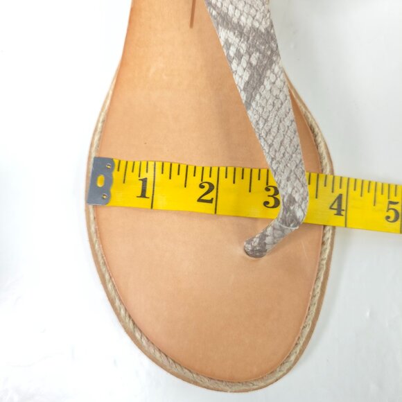 NWOB DOLCE VITA Myra GRAY Snake Print Sandals Women's Size 9 FAUX LEATHER NEW... - Picture 16 of 16